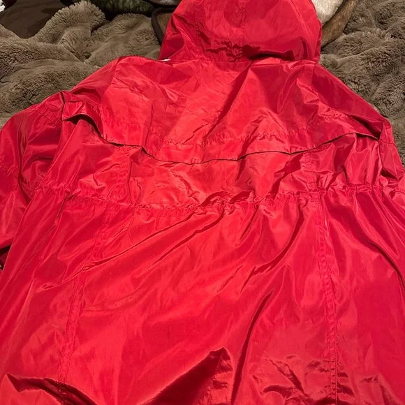 Tommy Hilfiger Hooded Rain Jacket Lightweight Windbreaker Size Medium - Picture 2 of 4
